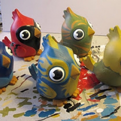 Odd Fauna, maker of Beast Sculpts, is making a super adorable toy series for Villain's new app, Lil' Birds!