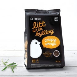 Norwegian Litt av en kylling (a bit of a chicken) is pre marinated chicken in entertaining and playful bags. By Dinamo Design for Prior.