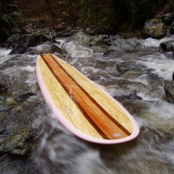 Grain Surfboards in Maine developed a truly eco-friendly surfboard  that is hollow and made from sustainable white cedar.  