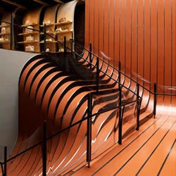 awesome stairs at the Longchamp store in NYC