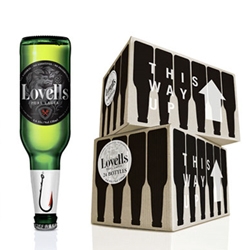 Cute packaging for Lovells Lager by Landor Sydney.
