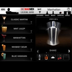 Want to learn to make an Old Fashioned like Don Draper (or a Tom Collins like Sally Draper)? Check out the Mad Men cocktail app