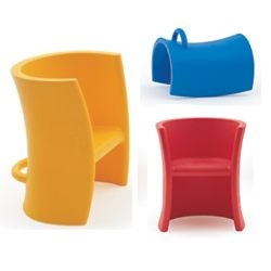 Magis Trioli chair, can be a high chair, a low chair, or a horse, a rocket or whatever. I wish I was a little designer kid.
