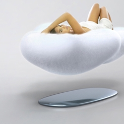 Cloud - a magnetic floating sofa for ultra comfort and relaxation...