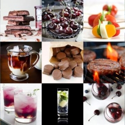Cherry-Berry Sangria, Beer & Pretzel Cupcakes, and s’more d’oeurves featured this week at Tasteologie and Liqurious.