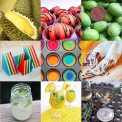 This week’s roundup from Tasteologie and Liqurious includes rainbow cupcakes, mouse melons, Gin Lime Rickeys and more.