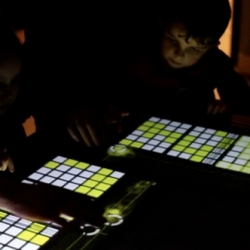 multithump, a multi-player version of marek bereza’s music sequencer iphone app thump. this special installation for seeper was installed at the v&a museum in london and executed in a tabletop format with graphics by david sweeney.