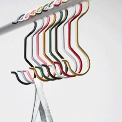 Berlin based designer Mark Braun created these lovely clothhooks. Available in various colours.
