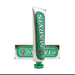 Marvis: Italian made toothpaste with unique metal tube and design. Tastes great as well. One of my favorites.