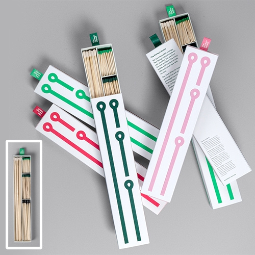 The Perfect Match by Leo Burnett Design Canada -  Inside The Perfect Match box are four matchstick lengths with different coloured heads. 