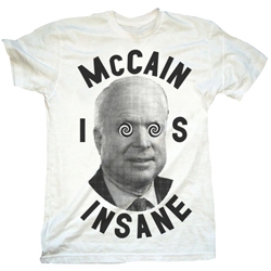 Philadelphia Makes, The World Takes: Presenting Print Liberation’s “McCain Is Insane” Tee

And at just 15 bucks, it’ll leave you with some change you can believe in!