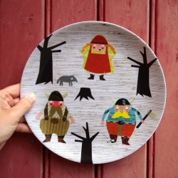 Viking Plate's! This plates are so cute, I am ready to buy them up! They are food safe, and the colours wont fade!!