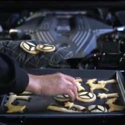 Mercedes-Benz AMG bakes cookies with the engine of an SLS AMG GT3 to celebrate the holidays.