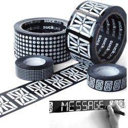 Get your words across using this dot matrix or segmented message tape from rAndom International and Suck UK.