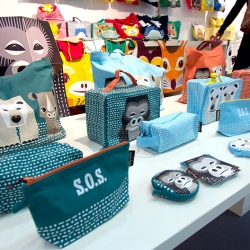 Paper animals and playful prints from Mibo at Top Drawer including kids range with Coq en Pâte and "Save Our Species" range for raising awareness about endangered species.