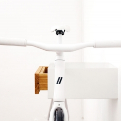 Tîan bike rack, perfect combination of function and design, beautifully shows your bike, be it single speed, retro race bike, or custom made. By Berlin based Mikili.