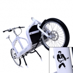 The Bullit Cargo Bikes by Larry vs. Harry are really great. Especially with those great details like portraits of cool men on their frames. Check out the Steve McQueen version.