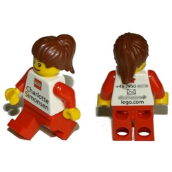 Best business card ever: LEGO employees are getting business card like this, they even try to match the look of the minifig (gender, hair, glasses) to the person.