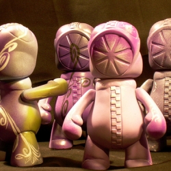 MKULLY was designed by Matthew Weekley and Brian Covey - these hand casted resin one-offs stand at 5-inches tall, with posable head and arms. there are 10#s up for grabs - with this current edition hand painted by Matt and Brian