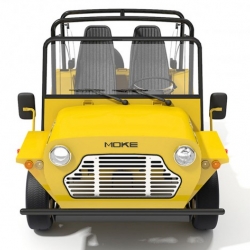 The classic Mini Moke is back. Even after 50 years this little fun-car is not out of style. The look is almost still the same like in the 1960s. A modern 4-cylinder engine or an electric motor are available to have some good clean fun with it.
