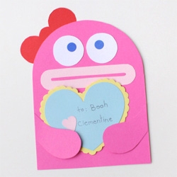 DIY Monster Valentine from our friends at the Monster Factory.