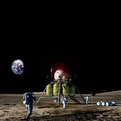 NASA Constellation Lunar Mission. Top-notch high budget animation, launch to moon and back again.