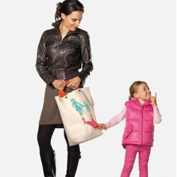 This is because the "Motherchildbag" has two handles plus normal (hand and shoulder), another made for the child to hold. 