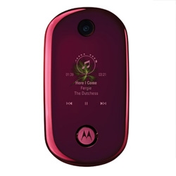 Motorola´s replacement for the iconic PEBL, the brand new U9. Features a sexy design, with floating cover display and touch sensitive buttons.