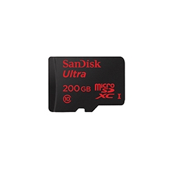 Wow. 200GB in a tiny microSD. SanDisk Ultra microSDXC UHS-I Card