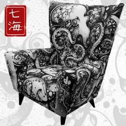 Stunning new Limited Edition WingChair 'A Curious Embrace' by Nanami Cowdroy.