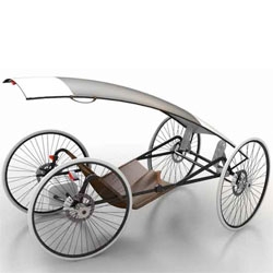 Potenza is a four-wheel bike concept, designed by industrial designer Nico Jara. Sustainable concept on storing the energy to power the bike.
