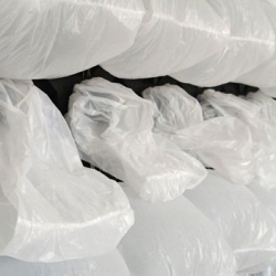 Nils Voelker's One Hundred and Eight is an art installation in which 108 plastic bags inflate and deflate using computer-controlled fans.
