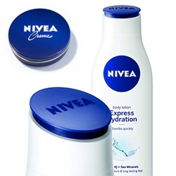 Nivea packaging redesign by Yves Behar... interesting look, still not sure how it opens