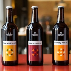 Punktum Design have designed a simple and nice brand identity (and bottles) for the Danish microbrewery Nørrebro Bryghus. 