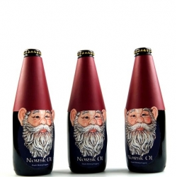 This is a nice packaging approach from Ryanna Christianson a recent graduate from the University of Wisconsin Stevens Point. She created a six pack of Norsk Øl which is based on the Scandinavian  Nisse.