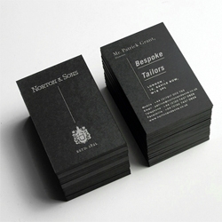 Saville Row brand Norton & Sons' stationery, finery, and environment by Moving Brands.