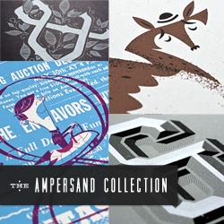 The Ampersand Collection is a limited edition package of 10 Original 9x9 prints from 10 aspiring designers around the interwebs. 