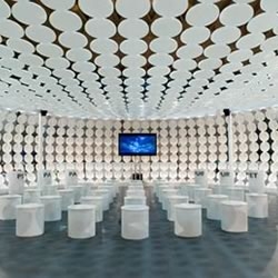 Italian designer Riccardo Giovanetti has designed a pavilion to host the premier of new Walt Disney movie Trilli. 