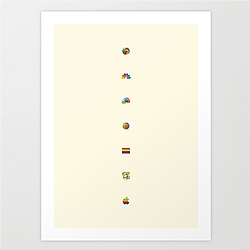 After Famous Clouds comes another gorgeous print by Yoni Alter, Famous Rainbows.