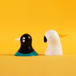 Eggpicnic's new handmade birds created to raise awareness about wildlife trade, affecting one in twenty threatened and near-threatened bird species.