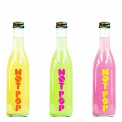 I couldn't help but post the packaging for Not Pop juices by Partners and Spade.