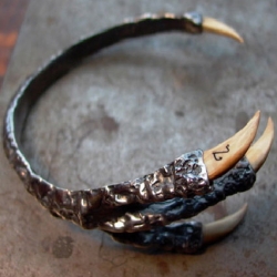 Pamela Love joined forces with Black Sheep & Prodigal Sons to transform her signature Talon Cuff into The Mammoth Talon Cuff.