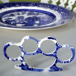 The broken plate turns china into porcelain knuckles
