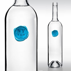 Branding Tap water: A few months ago you could buy bottled tap water in some NY restaurant (with proceeds going to the UNICEF fund). I love the bottle design from the Tap Project