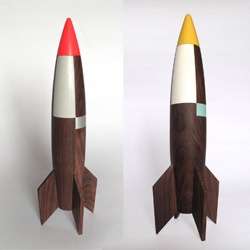 Pat Kim's Solid Walnut Rocket, Made in Brooklyn.