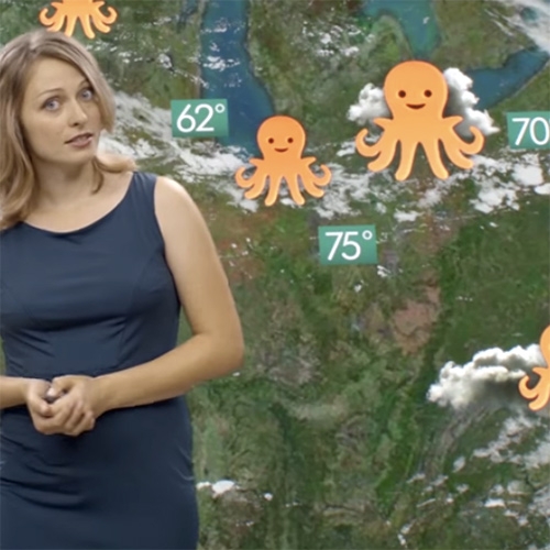 "Raining Octopuses" - GE advert where it literally rains octopi all over the world! 