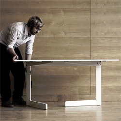 OLA folding table by Swedish designers AKKA is a joint winner in this year's [D3] Contest at imm Cologne.
