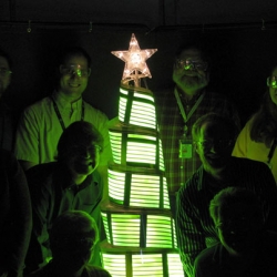 The good folks at GE recently unveiled the world's first OLED Christmas tree.