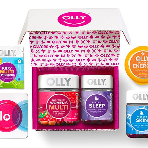 OLLY - cute branding/packaging for this vitamin and supplement brand