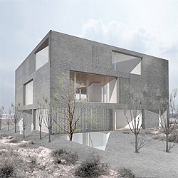 nArchitects villa for the ORDOS 100 project. An Inner House within an Outer House, that combines two distinct spatial and thermal conditions, through a layered system.